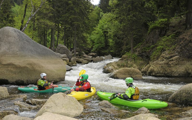 TU Clausthal - Region - Wildwasserkanufahren auf der Oker